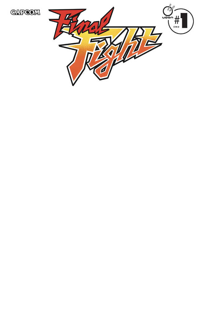 Final Fight #1 (Of 4) - Cover D Blank Sketch