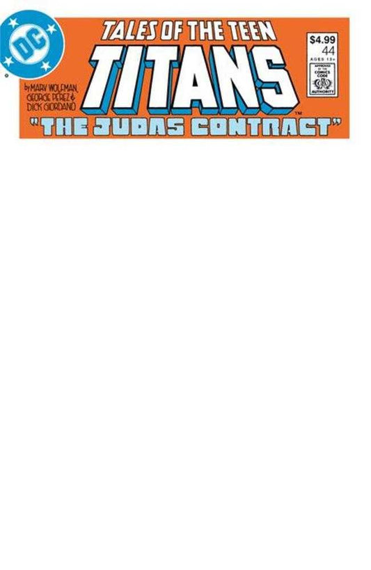 Tales Of The Teen Titans #44 - Facsimile Edition Cover C Blank Variant