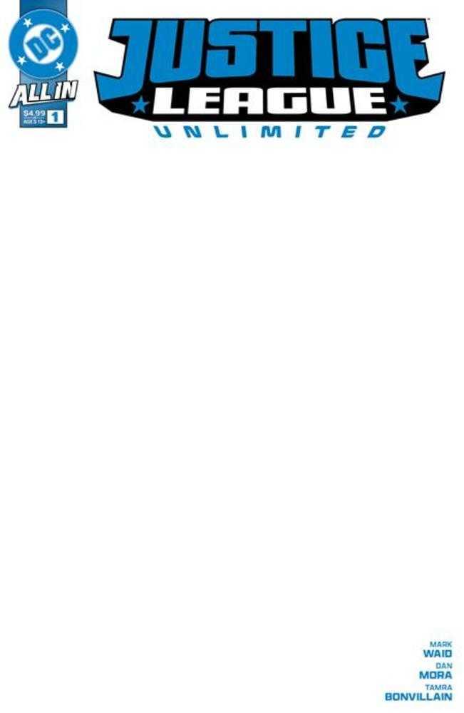 Justice League Unlimited #1 - Cover G Blank Card Stock Variant