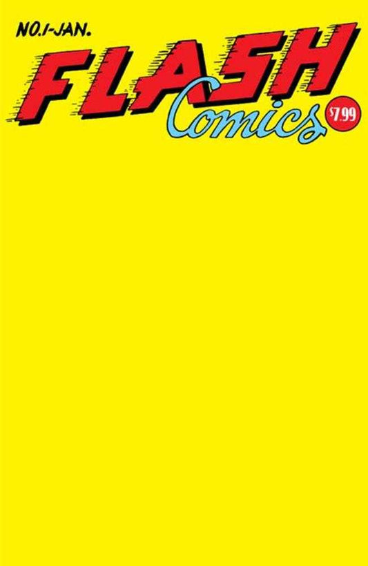 Flash Comics #1 Facsimile Edition - Cover C Blank Variant