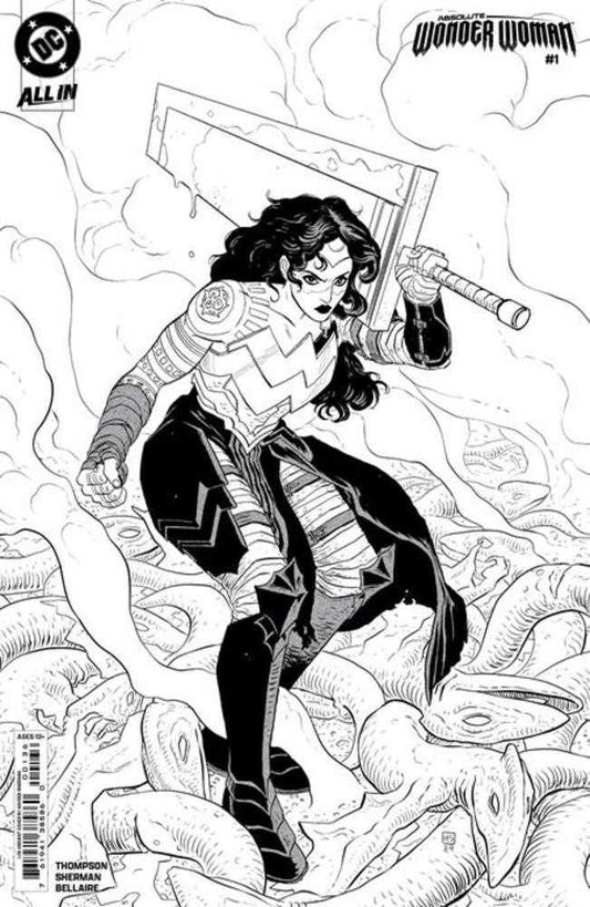 Absolute Wonder Woman #1 2nd Print Cover D 1 in 25 - Hayden Sherman Inks Card Stock