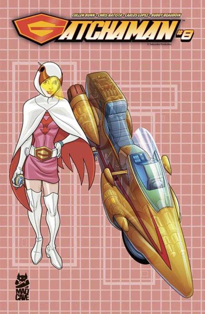 Gatchaman #8 Cover B Chris Batista Blueprint Jun And G-3 Variant