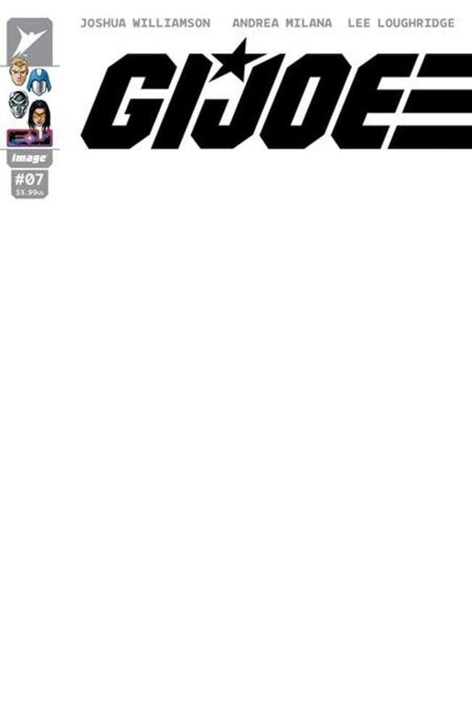 G.I. Joe #7 - Cover G Blank Sketch Variant