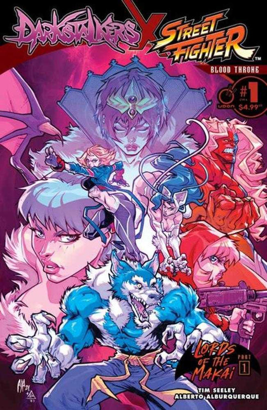 Darkstalkers X Street Fighter Blood Throne #1 - (1 Shot) CVR A Alberto Alburquerque