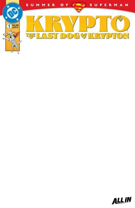 Krypto The Last Dog Of Krypton #1 (Of 5) Cover D Blank Card Stock Variant