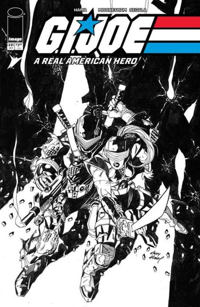 G.I. Joe A Real American Hero #321 Cover B Andy Kubert Black & White Variant