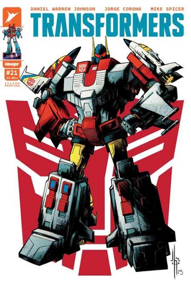Transformers #21 2 Nd Printing Cover B Jason Howard Autobot Variant