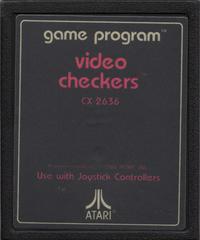 Video Checkers [Text Label] - (Game Only) (Atari 2600)