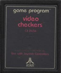 Video Checkers [Text Label] - (Game Only) (Atari 2600)
