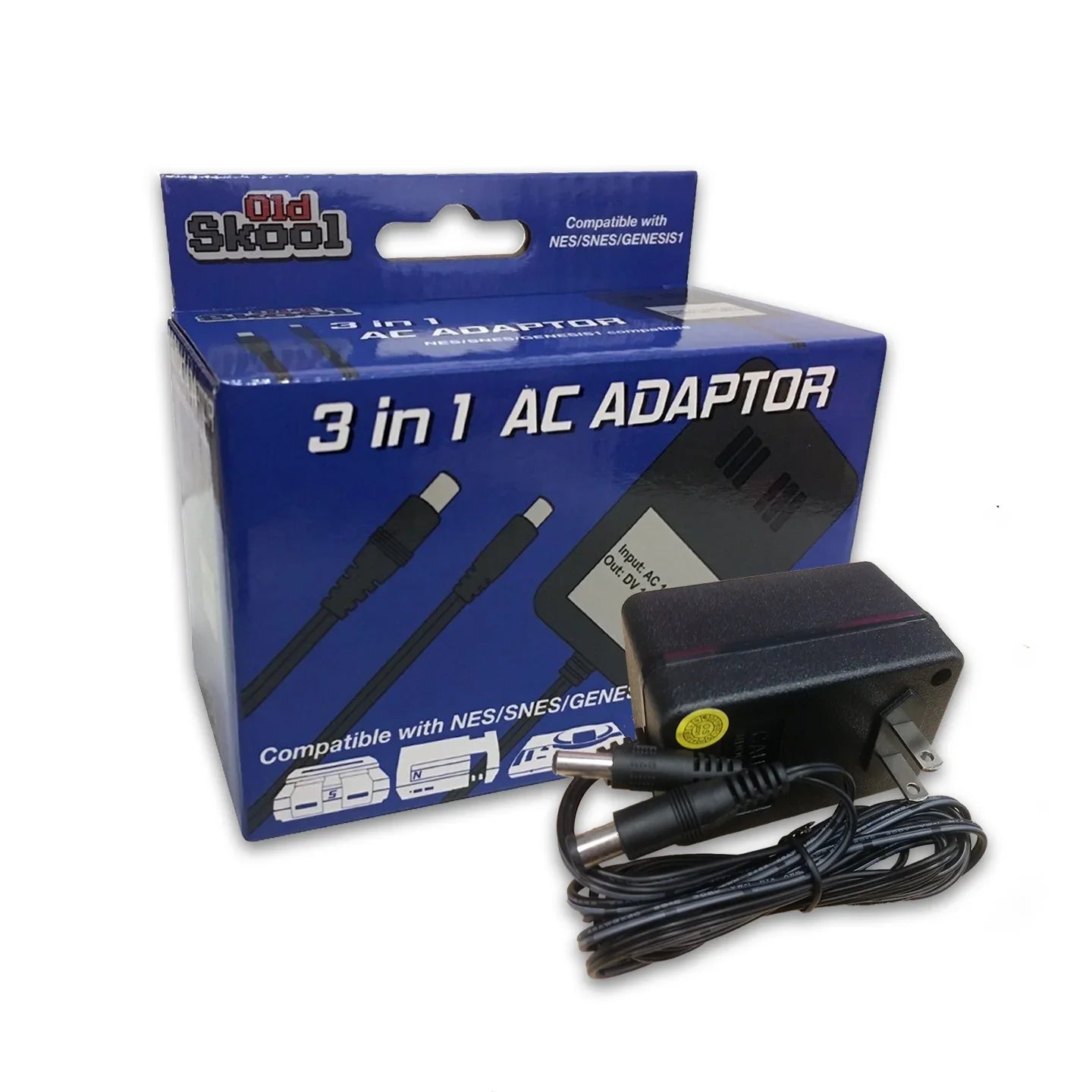 Old Skool High Powered 3 in 1 AC Adapter (NEW)