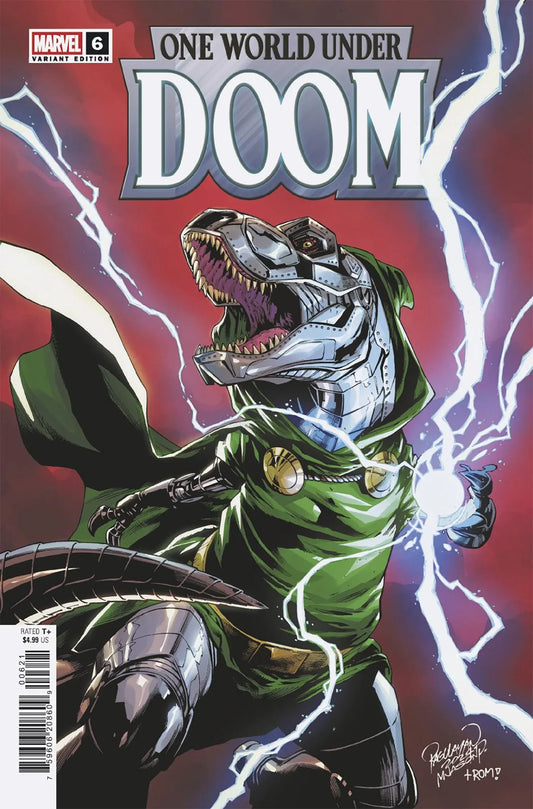 One World Under Doom #6 - Carlo Pagulayan Doomasaur Variant
