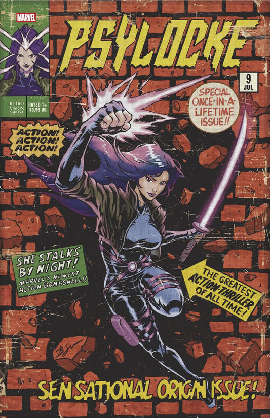 Psylocke #9 - Benjamin Su Retrovision Variant