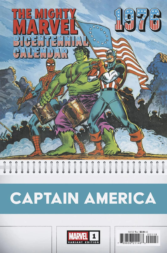 Captain America #1 - John Romita Sr. Bicentennial Calendar Hidden Gem Variant