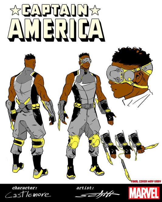 Captain America #7 - Valerio Schiti Design Variant