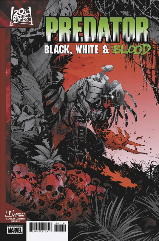 Predator: Black, White & Blood #1 - Federico Vicentini Variant