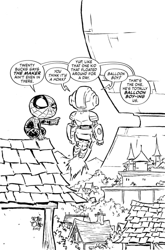 Ultimate Endgame #1 - Skottie Young B&W Variant