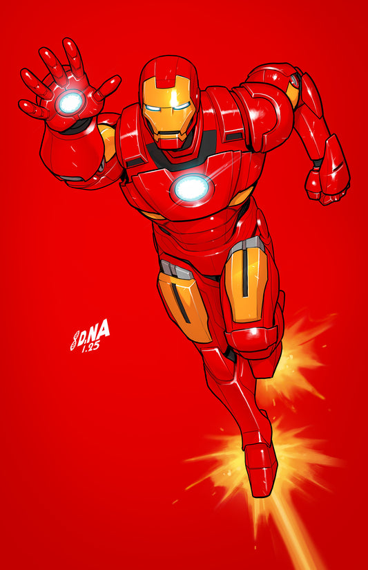 Iron Man #2 David Nakayama Color Block Red Full Art Variant