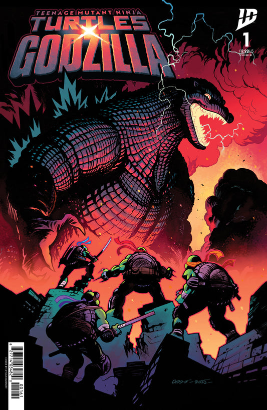 Teenage Mutant Ninja Turtles X Godzilla #1 - Variant Ri (25) Foil (Burnett)