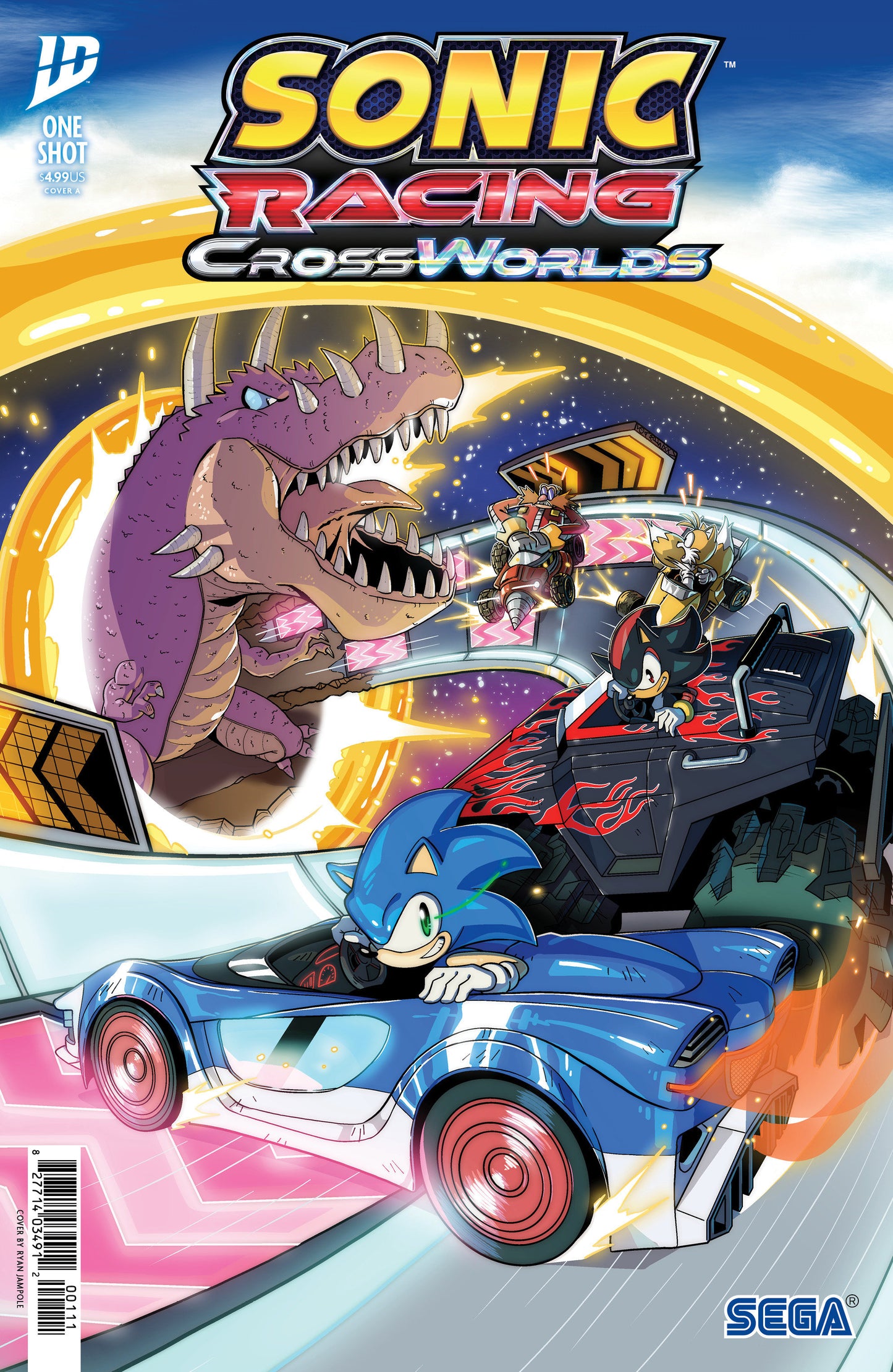 Sonic The Hedgehog: Sonic Racing Cross Worlds - Cover A (Jampole)