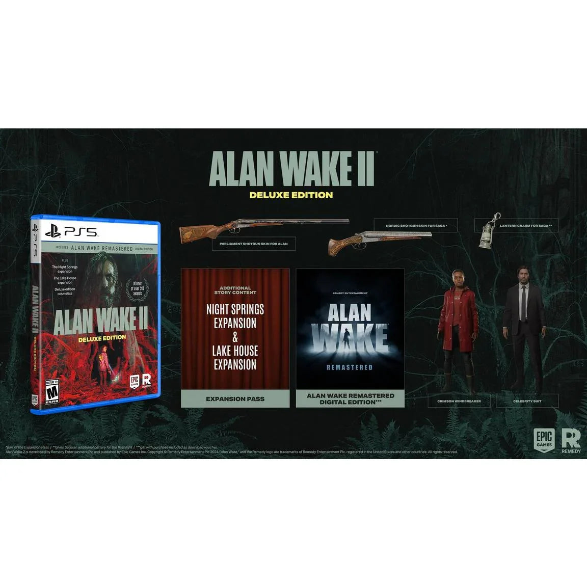 Alan Wake II: Deluxe Edition - (New) (Playstation 5)