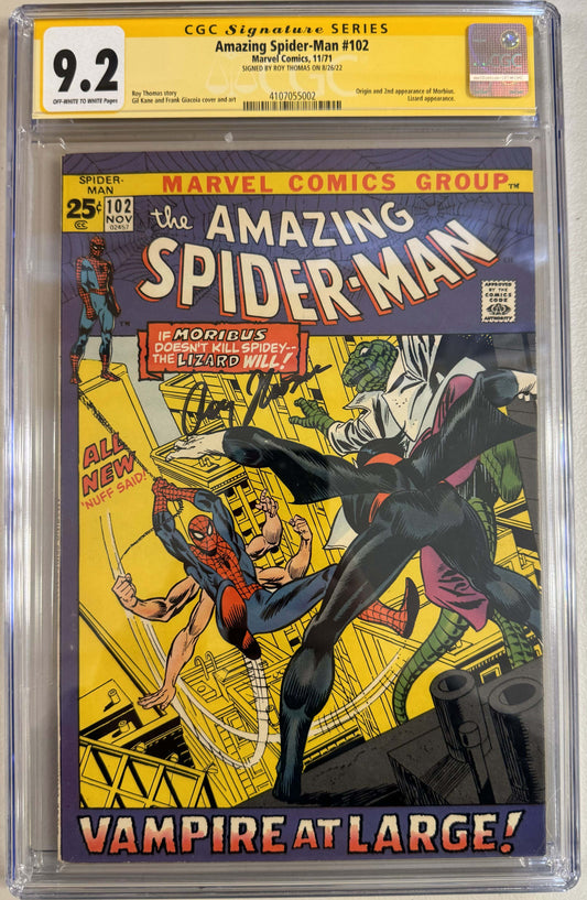 Amazing Spider-Man #102 - CGC Signature Series 9.2