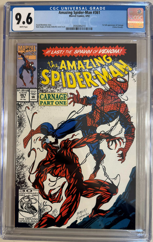 Amazing Spider-Man #361 - CGC Graded 9.6