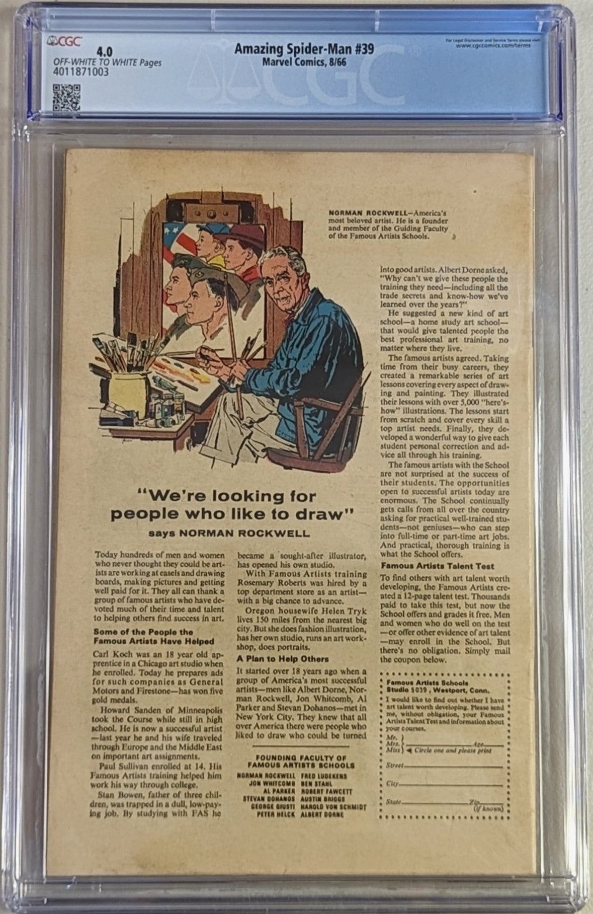 Amazing Spider-Man #39 - CGC Graded 4.0
