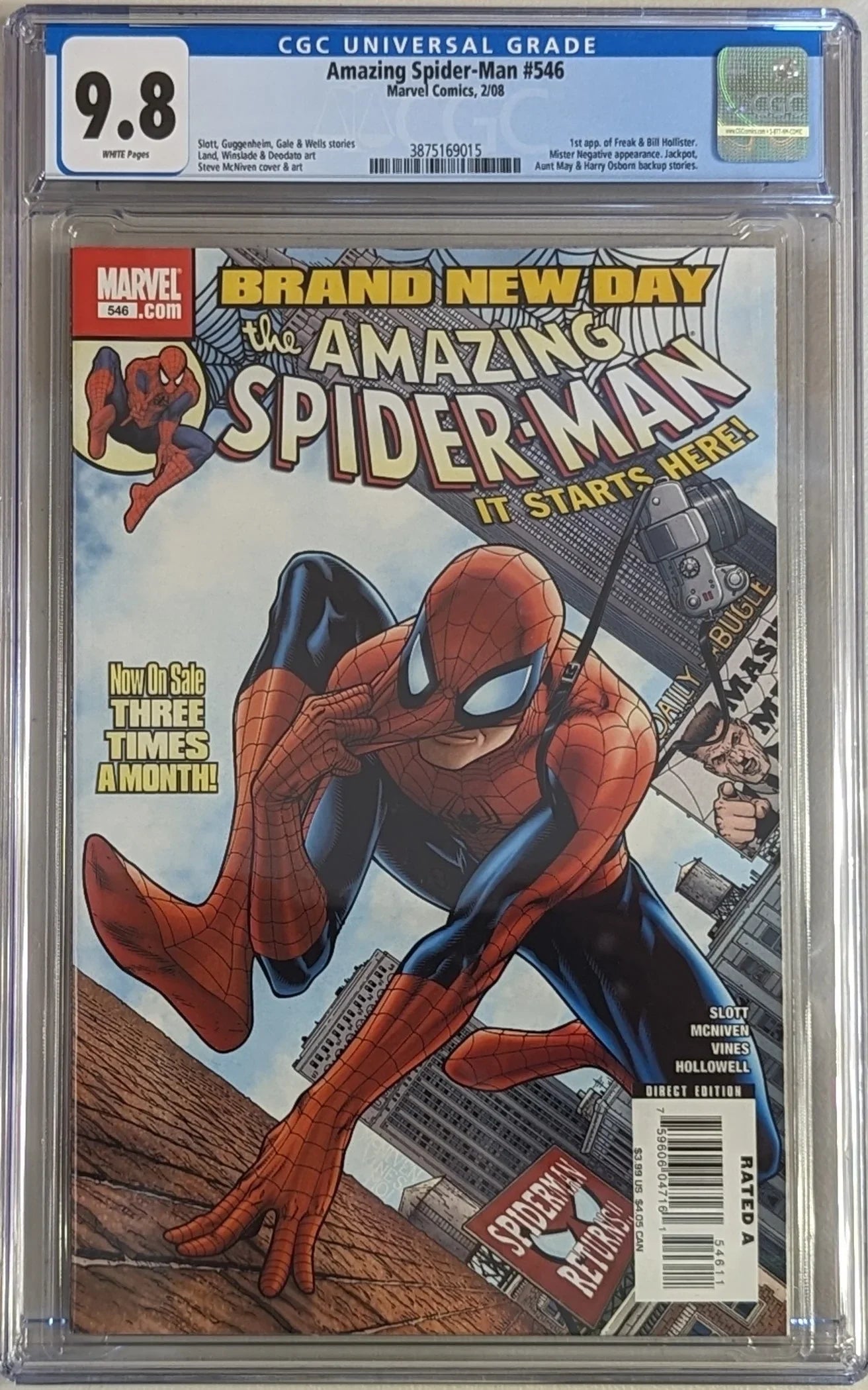 Amazing Spider-Man #546 - CGC Graded 9.8