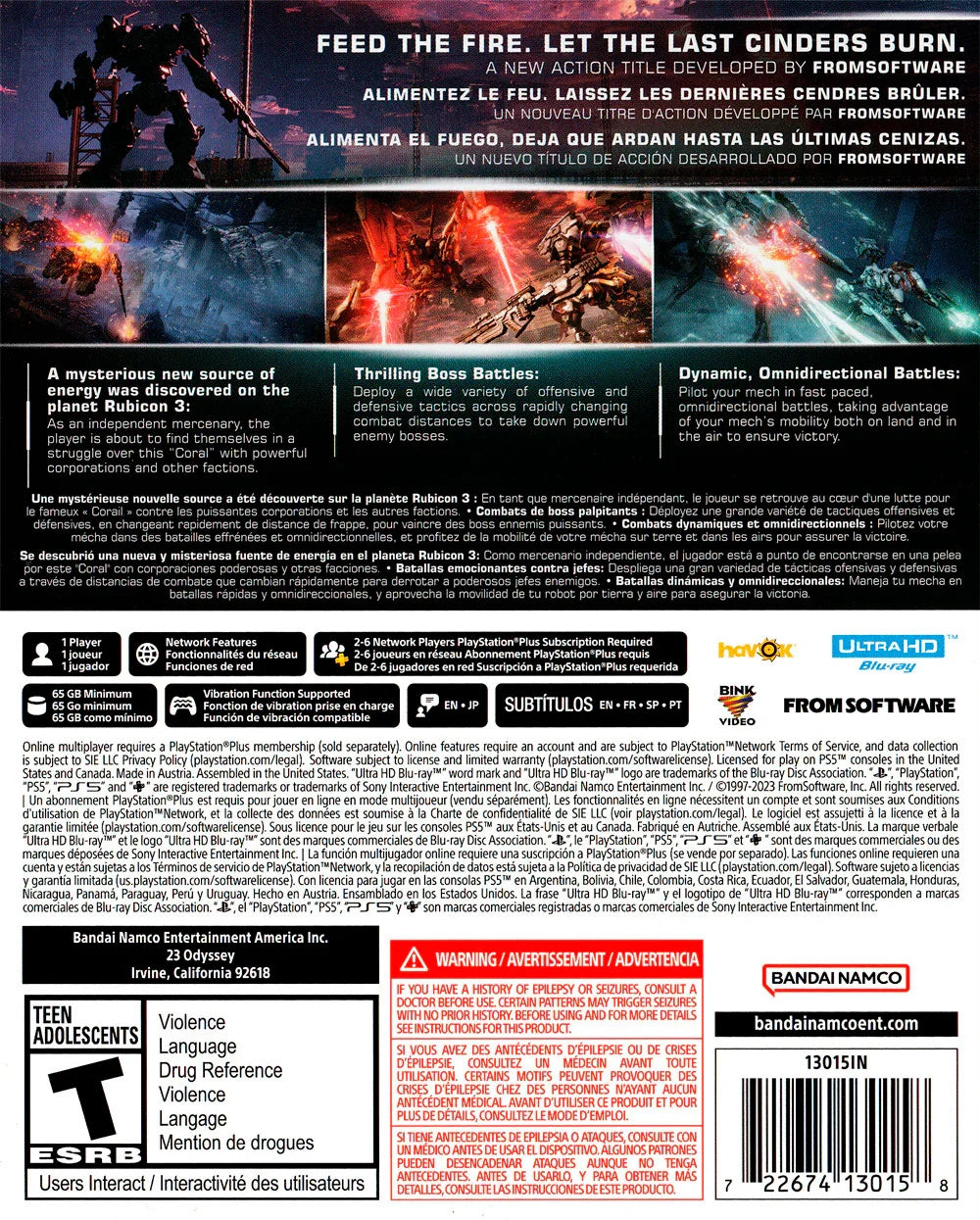 Armored Core VI: Fires of Rubicon - (New) (Playstation 5)