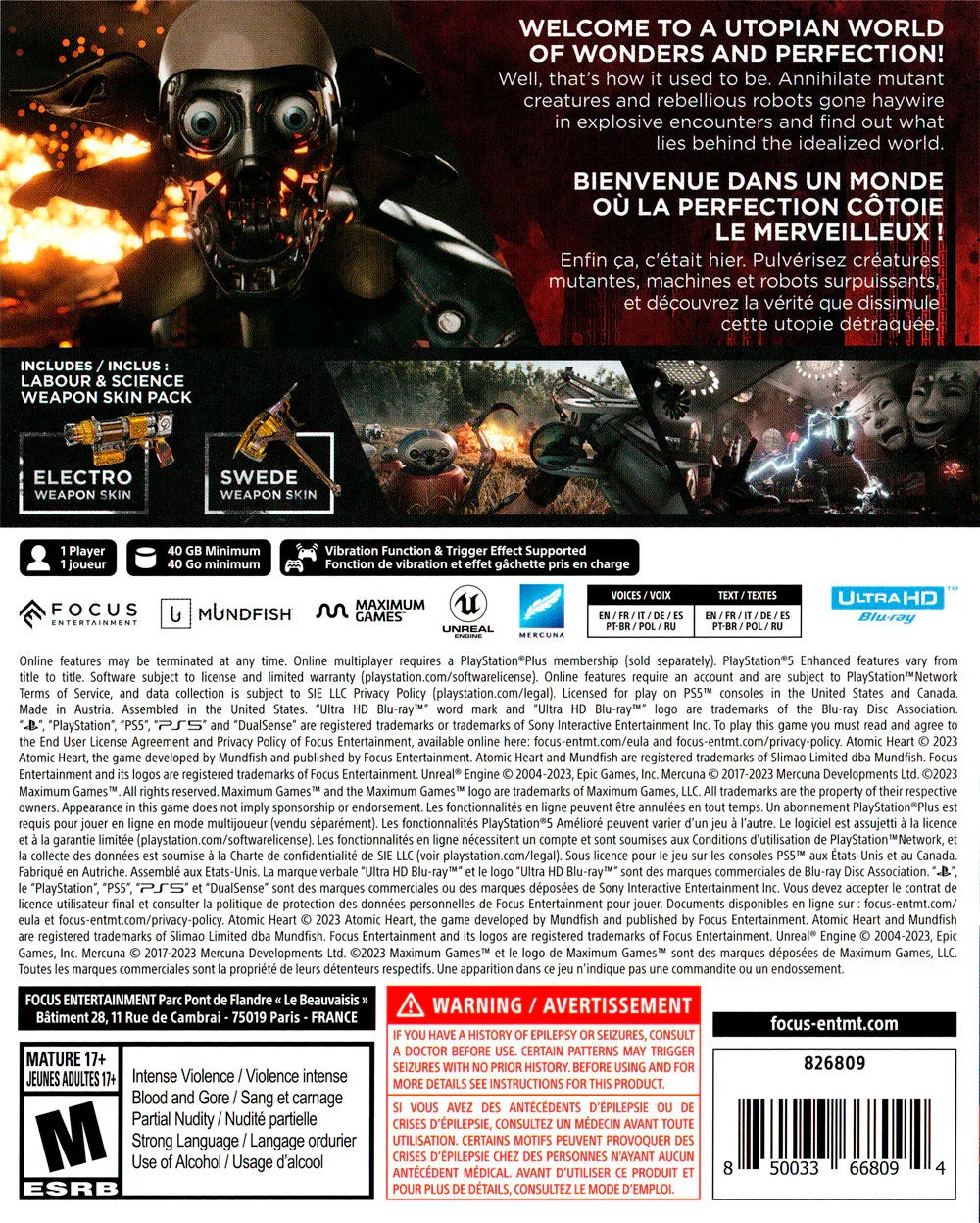 Atomic Heart - (New) (Playstation 5)