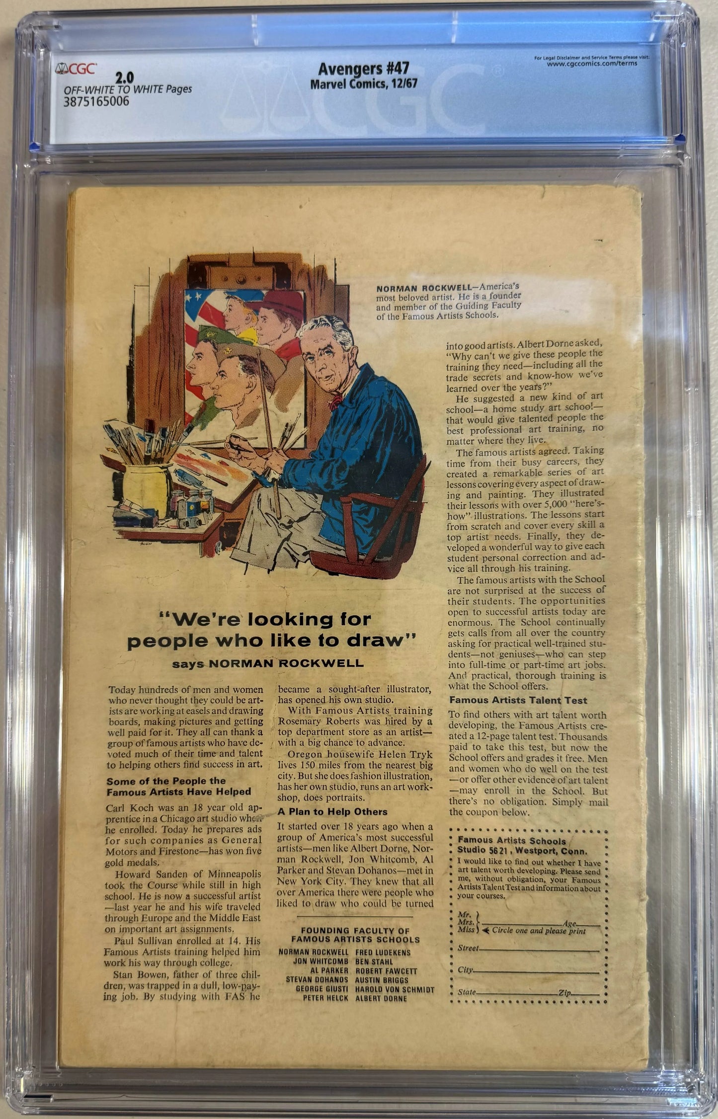 Avengers #47 - CGC Graded 2.0