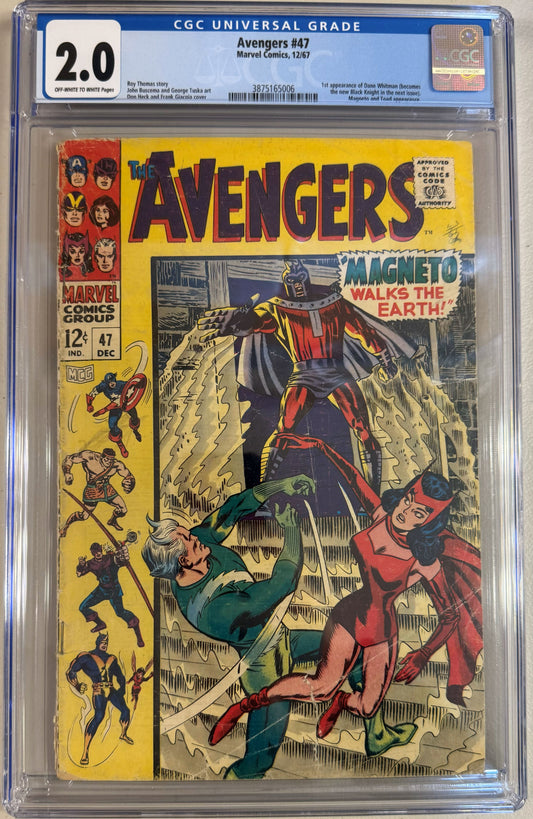 Avengers #47 - CGC Graded 2.0