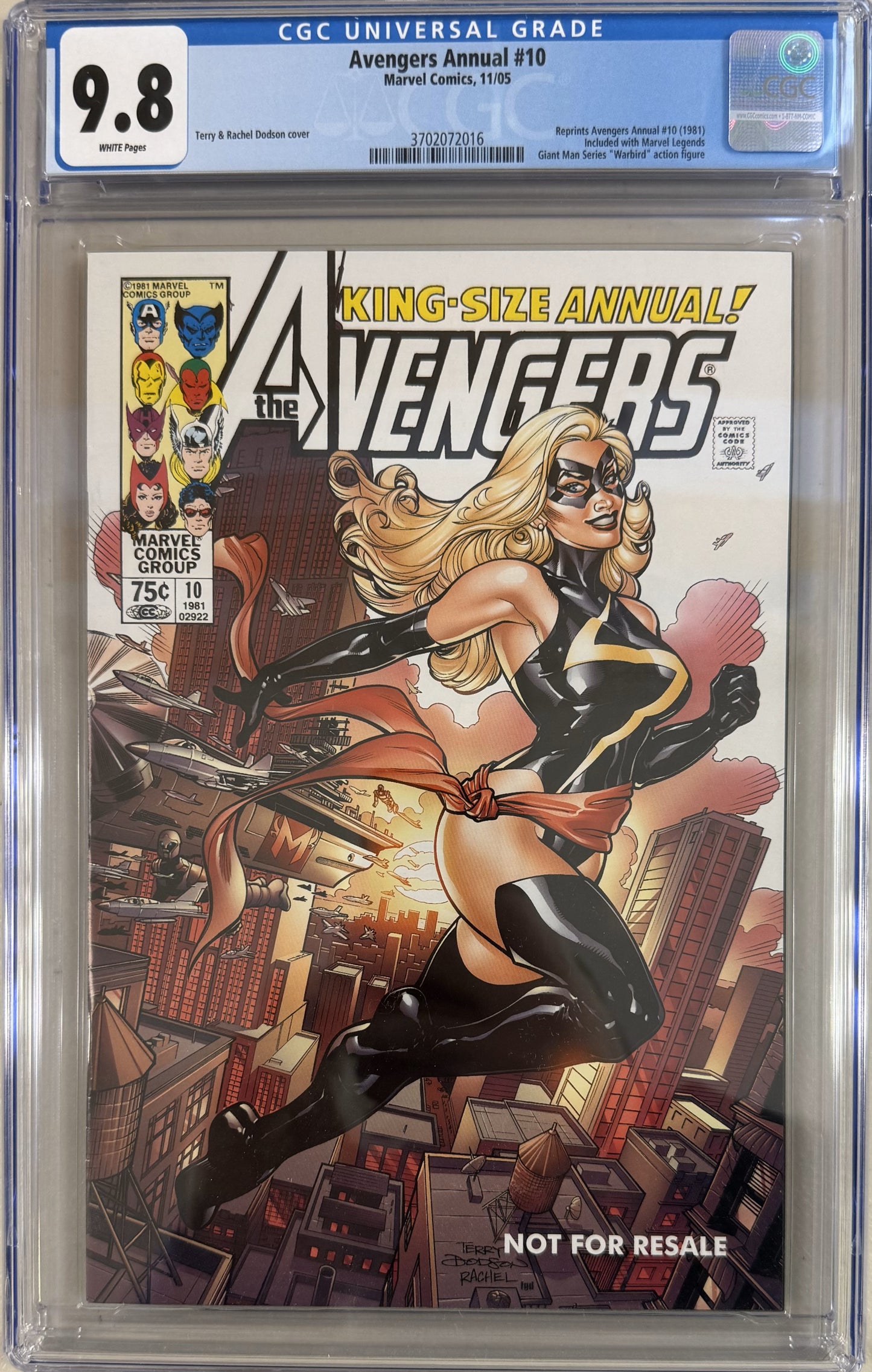 Avengers Annual #10 Dodson Action Figure Variant - CGC Graded 9.8