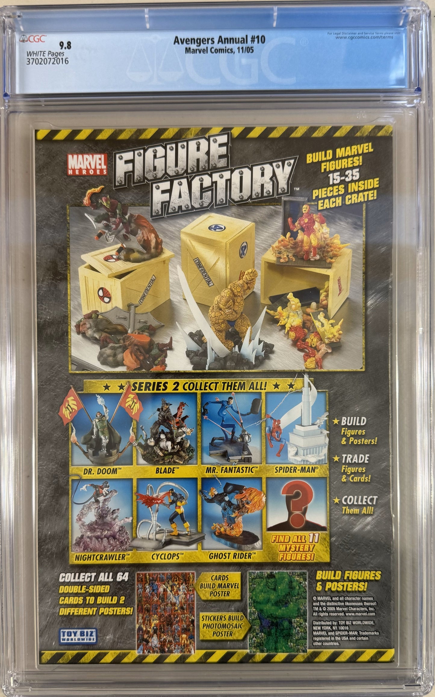 Avengers Annual #10 Dodson Action Figure Variant - CGC Graded 9.8