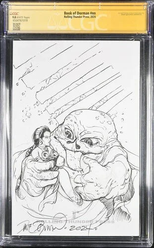 Book of Dorman #nn Dave Dorman Sketch - CGC Signature Series 9.8