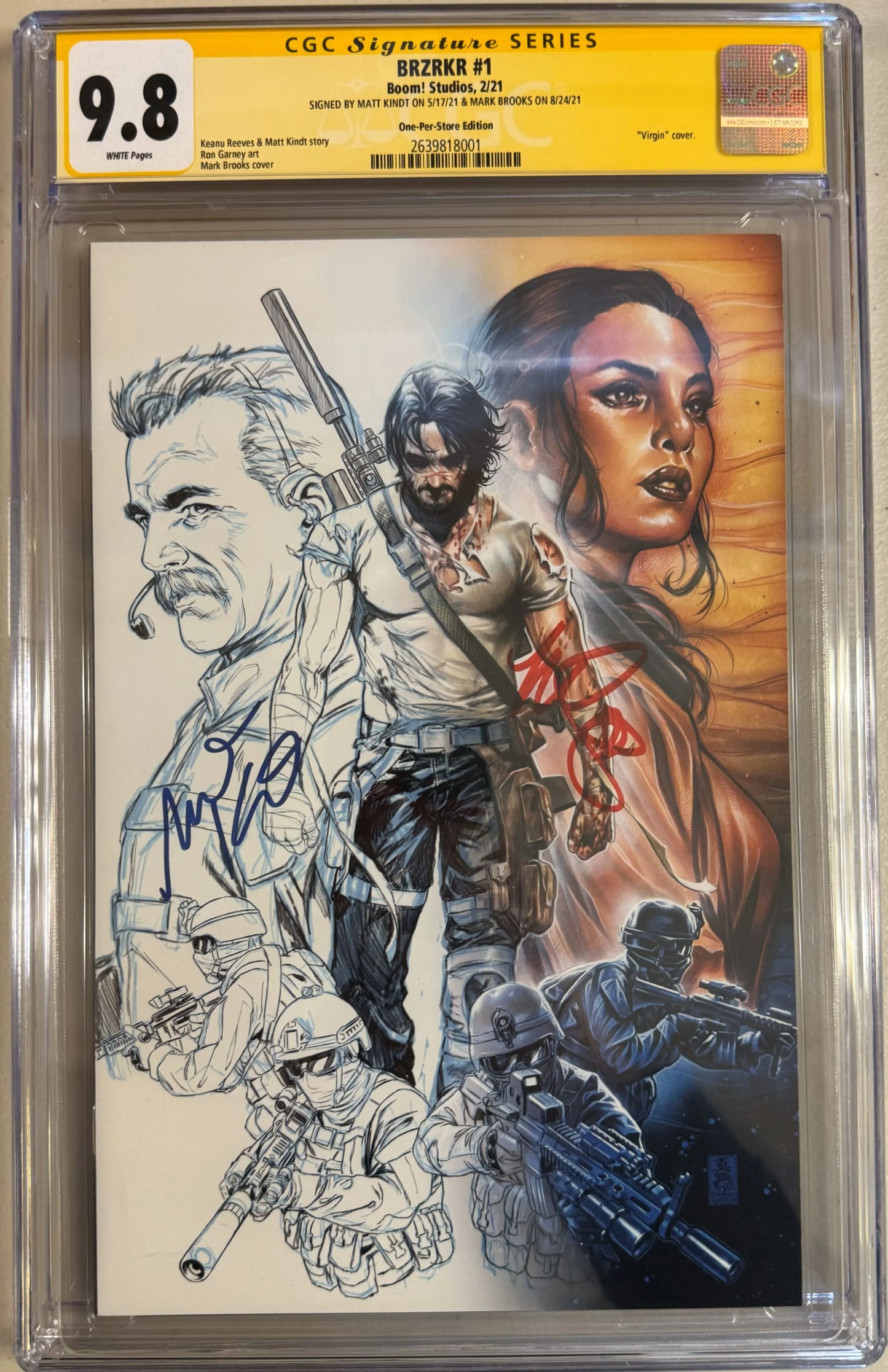 Brzrkr #1 One Per Store Variant - CGC Signature Series 9.8