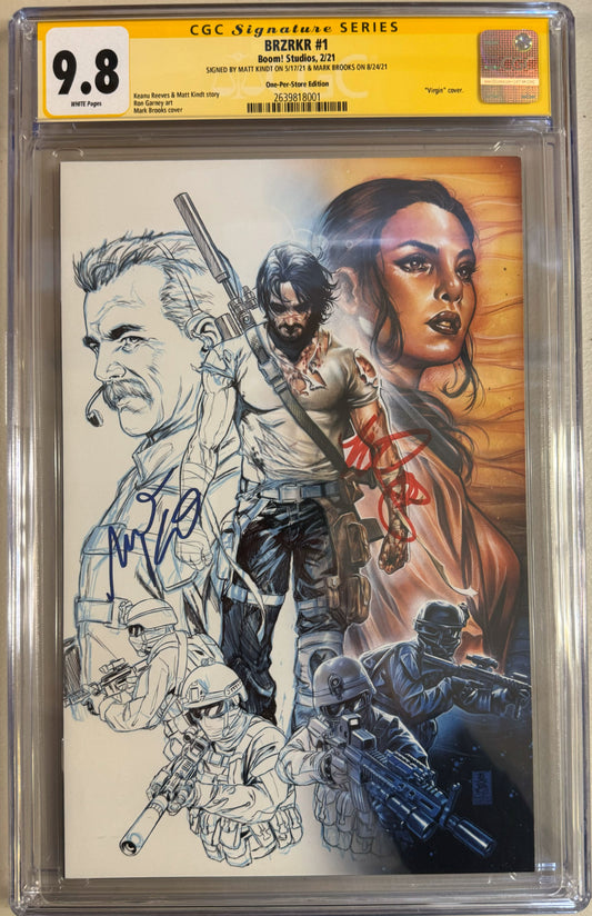 Brzrkr #1 One Per Store Variant - CGC Signature Series 9.8