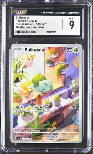 Bulbasaur 143/142 Illustration Rare - CGC 9