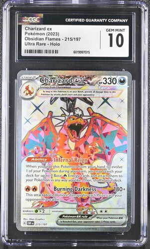 Charizard ex 215/197 Ultra Rare - Gem Mint 10