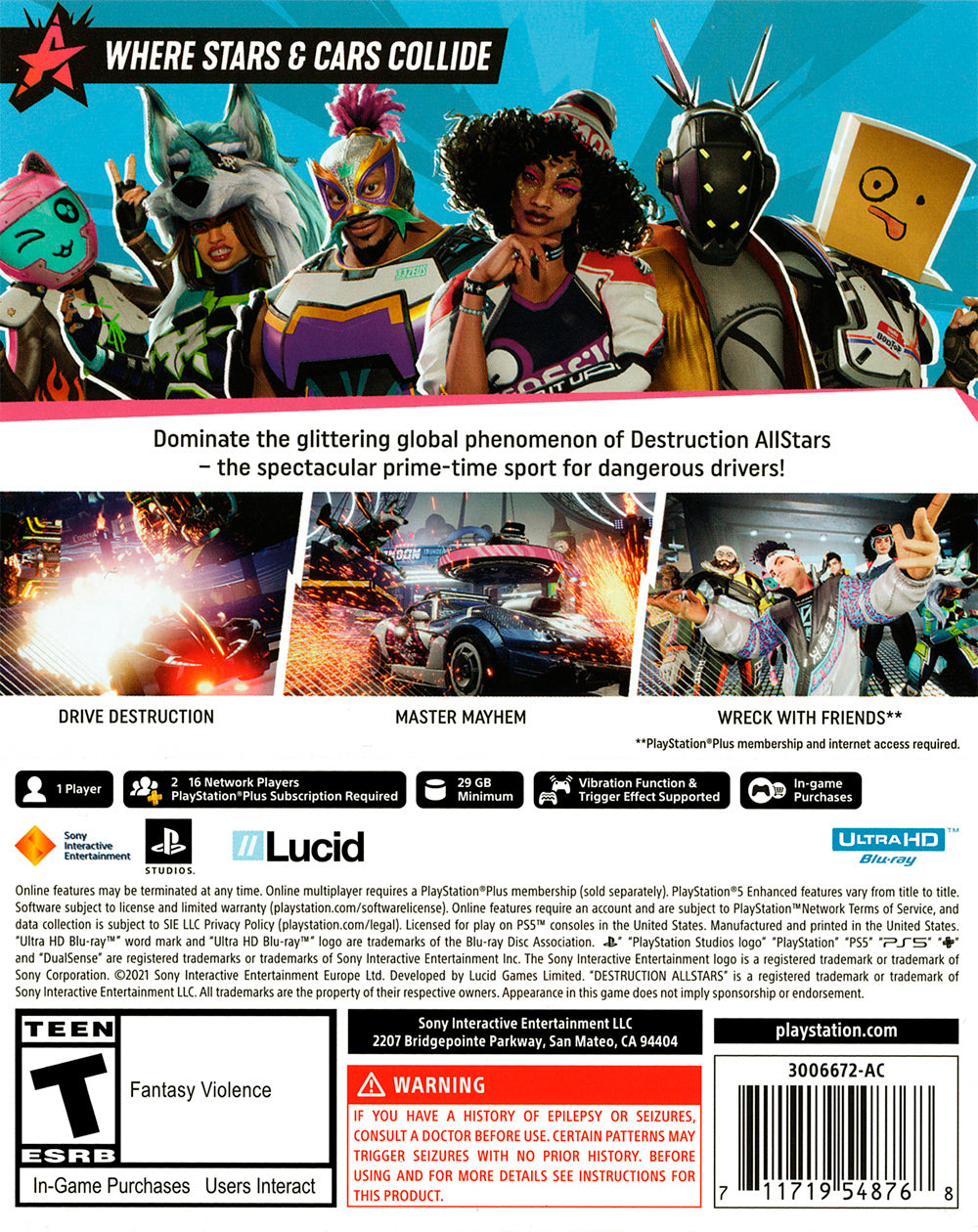Destruction AllStars - (New) (Playstation 5)