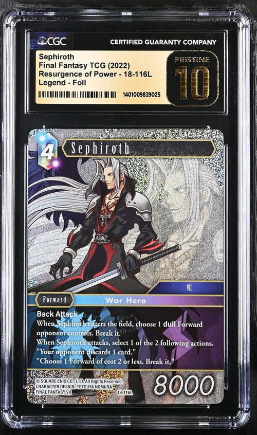 Final Fantasy TCG Sephiroth 18-116L Resurgence of Power Foil - Pristine 10