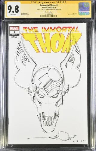 Immortal Thor #1 Sketch Edition - CGC Signature Series 9.8 Walt Simonson