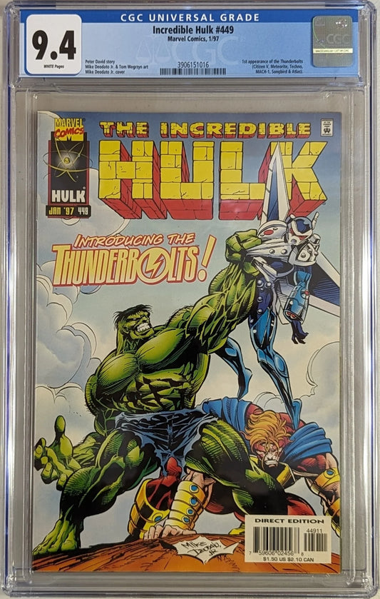 Incredible Hulk #449 - CGC Graded 9.4
