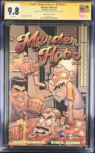 Murder Hobo #2 Wicked Comic Con Edition - CGC Signature Series 9.8