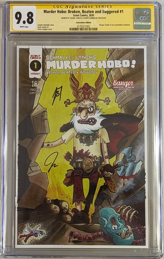 Murder Hobo: Broken, Beaten and Buggered #1 Convention Edition - CGC Signature Series 9.8