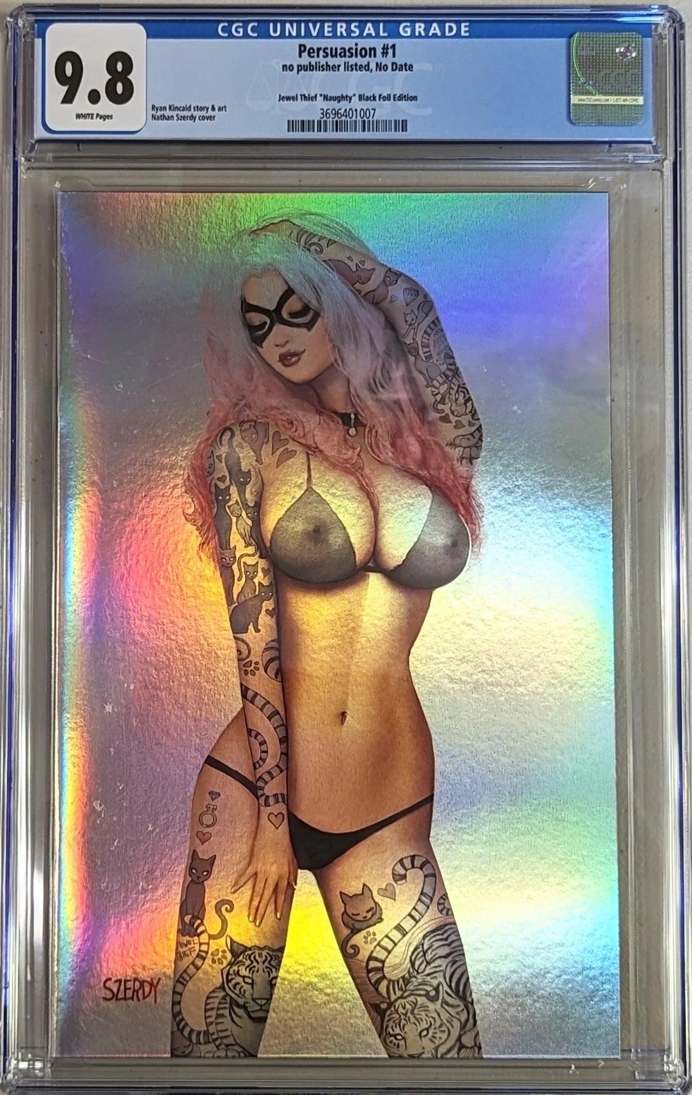 Persuasion #1 Jewel Thief ""Naughty"" Black Foil Edition - CGC Graded 9.8