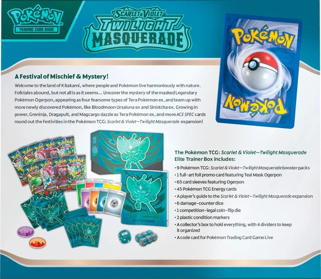 Pokémon TCG - Twilight Masquerade Elite Trainer Box