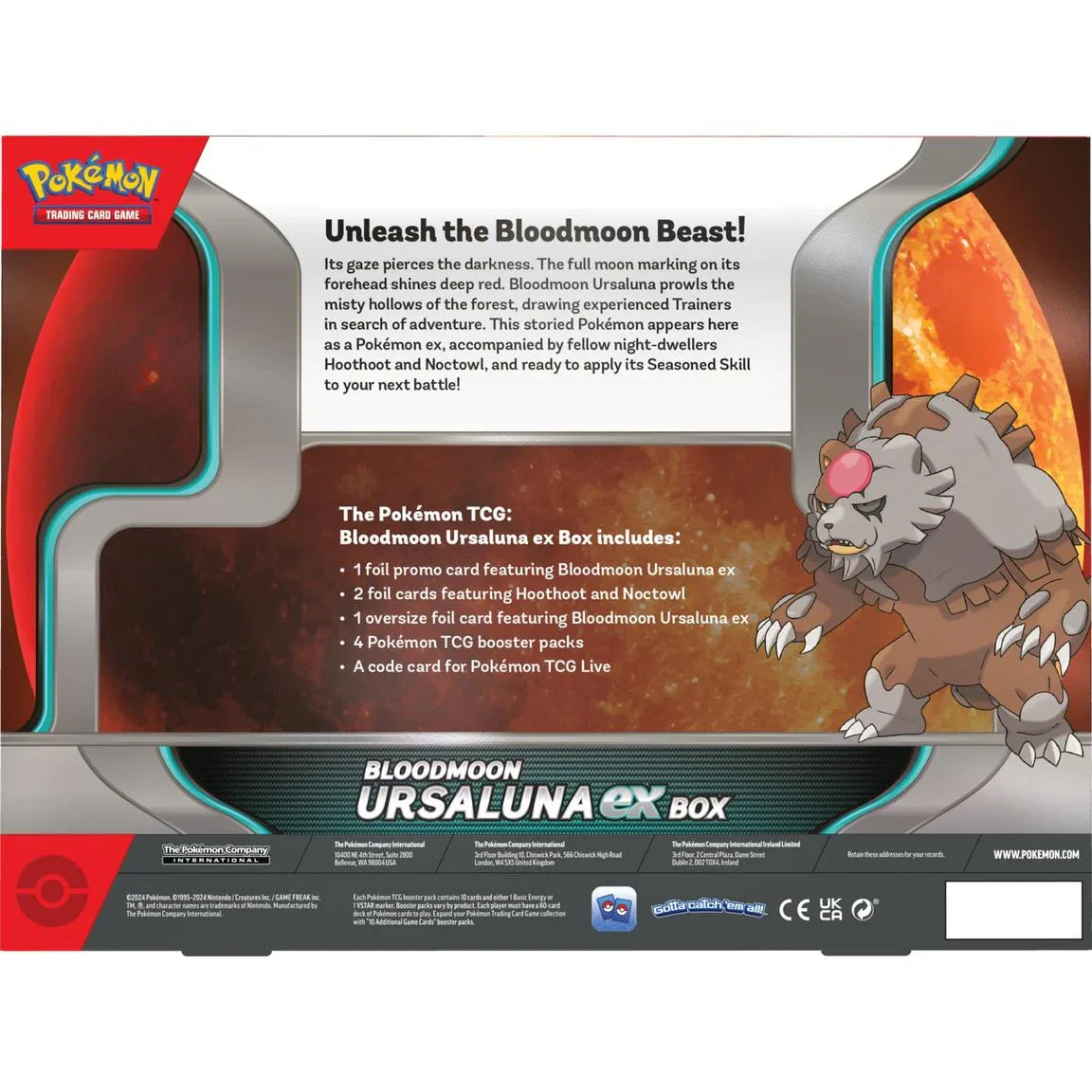 Pokemon TCG - Bloodmoon Ursaluna ex Box
