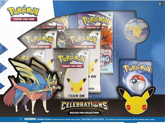 Pokemon TCG - Celebrations Zacian Lv X Deluxe Pin Collection