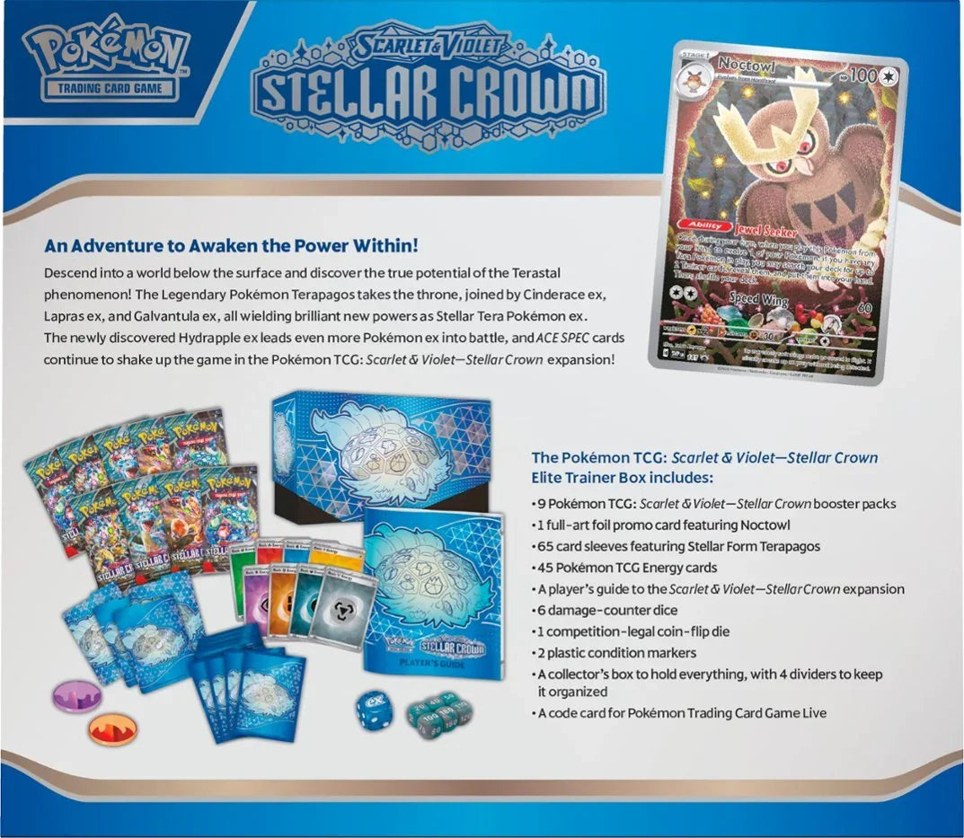 Pokemon TCG - Stellar Crown - Elite Trainer Box